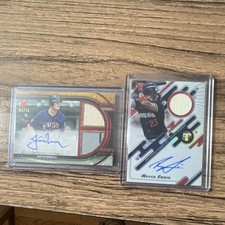 Topps 2025 Minnesota Twins Justin Morneau 1/15 and Royce Lewis Autograph Relics