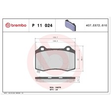 Satz Bremsbeläge Bremsklötze hinten für Tesla Model S 5YJS X 5YJX | 23997778