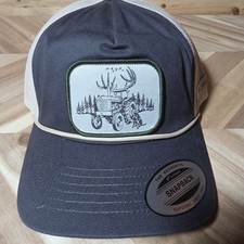 Columbia PHG Tractor Antler Dog Patch Mesh Snap Back Hat Gray Hunting Gear NWT