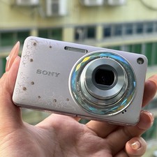 SONY Cyber Shot DSC-W350D 14.1MP Digital Camera Rhinestone Jewel