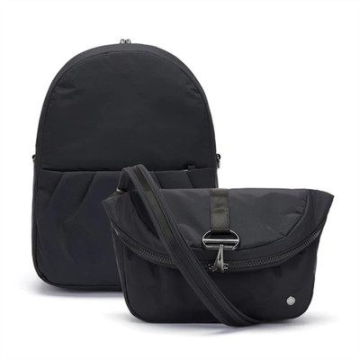 Pacsafe Citysafe CX Umwandelbarer Rucksack Anti-Diebstahl RFID ECONYL Schwarz