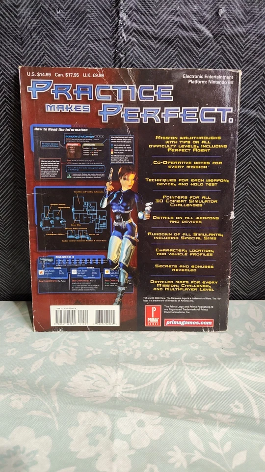 Perfect Dark Strategy Guide Nintendo 64 N64 - Image 2 of 4