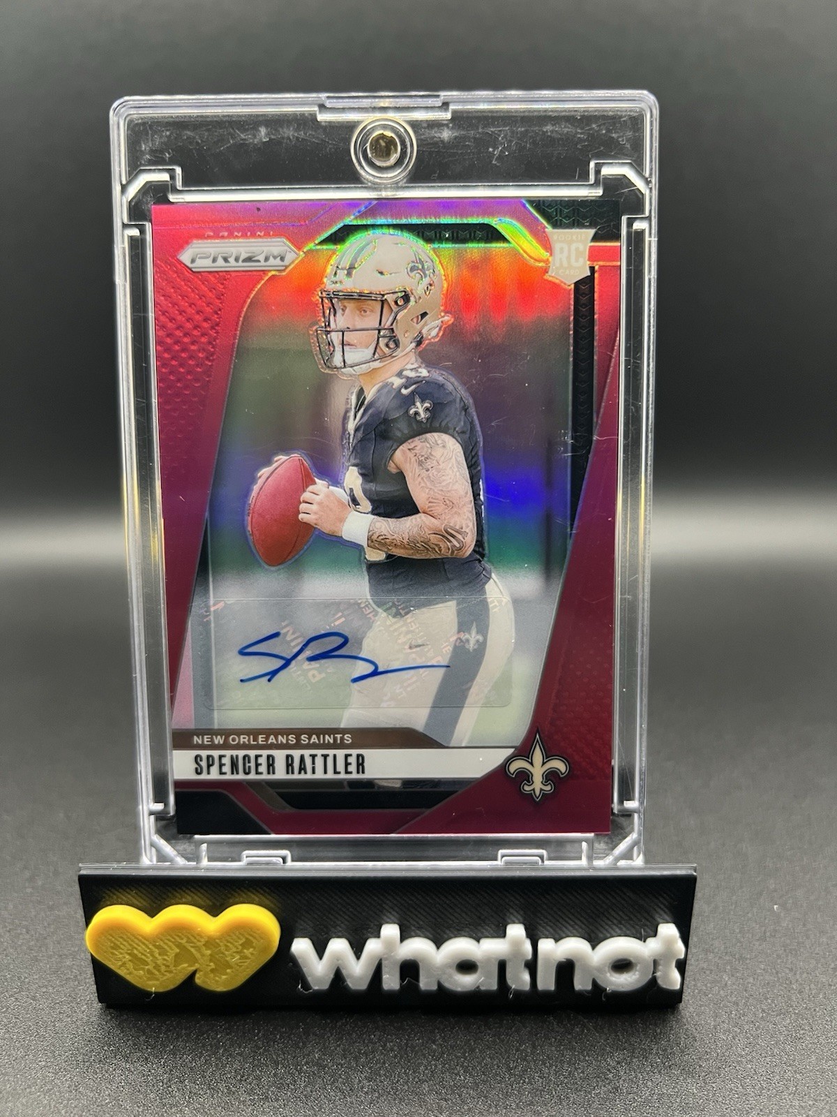 2024 Panini Prizm - Rookies Spencer Rattler #388 Pink Prizm Autographs (AU, RC)