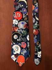 NFL Team Tie Necktie Vintage AFC Teams Logo H...