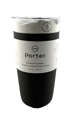 #ad Wamp;P Porter Insulated Tumbler 20 oz Charcoal Gray ceramic coat stainless steel $15.99