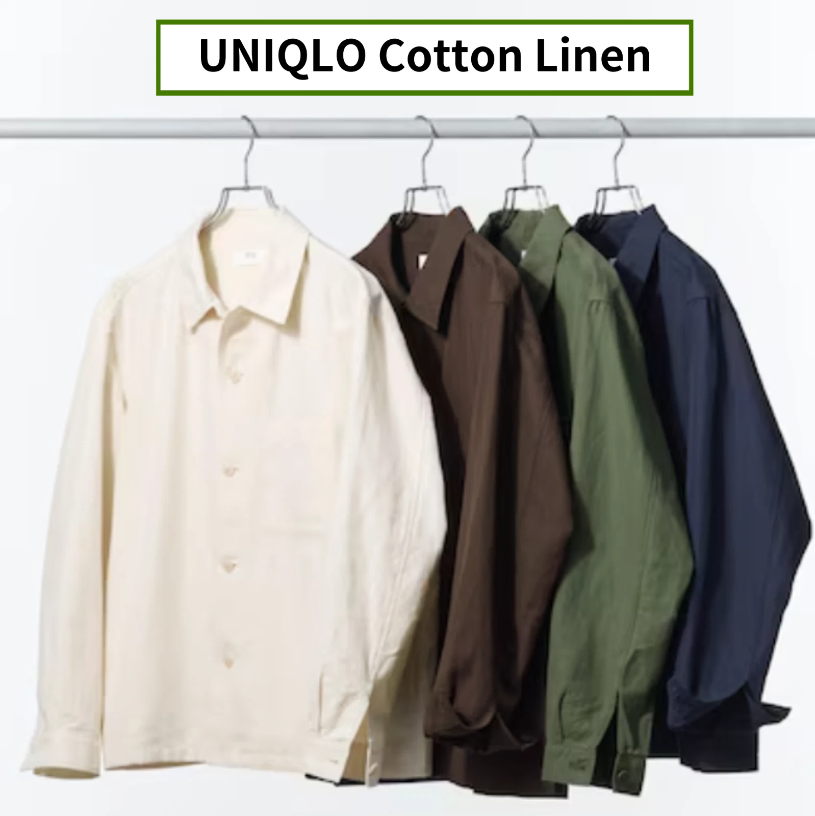 UNIQLO Cotton Linen Shirt Jacket 4 Colors XS~4XL Men Unisex New Japan
Opens in a new window or tab