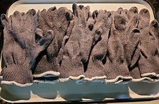 6 PAIR Grey 75  COTTON STRING KNIT WORK GLOVES, West Chester, stretch