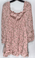 Reformation Morris smocked mini dress size 4