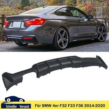 Heckdiffusor Schwarz Matt Sto�stange f�r 4er BMW F32 F33 F36 425i 428i M-Paket
