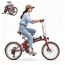 City E-Bike 20'' Elektrofahrrad 250W Pedelec 5.2Ah Klapprad Shimano 7-Gänge