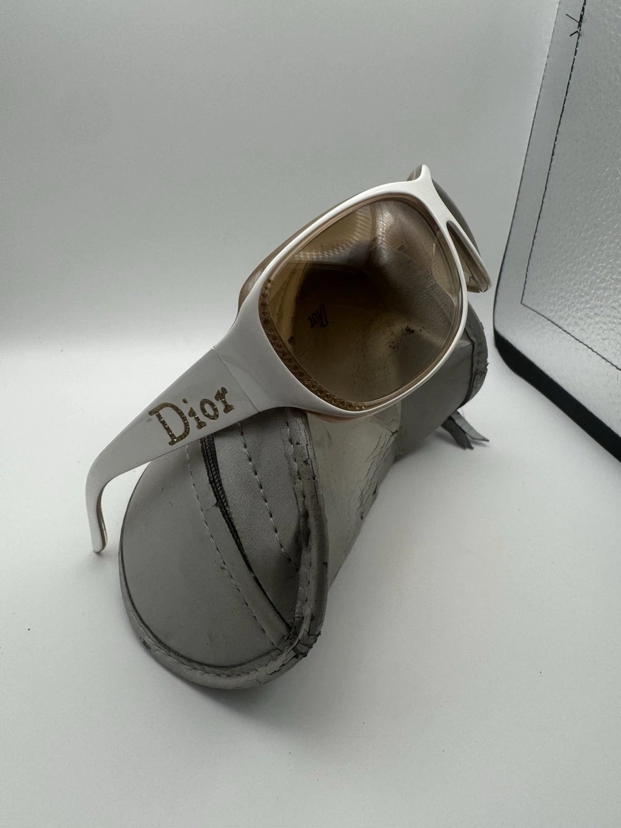 Dior White Oval Sunglasses for Women for sale | eBay