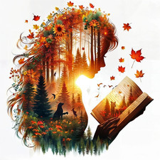Fall Forest Elf Diamond Art Kits for Adults,5D Diamond Painting Kits for Beginne