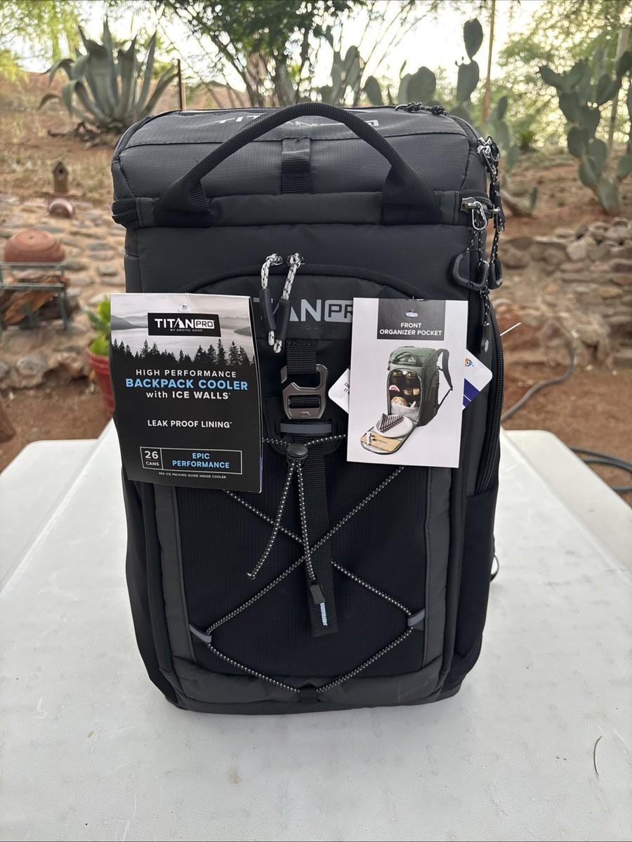 Arctic Zone Titan Pro 26 Can Backpack Cooler Black | eBay