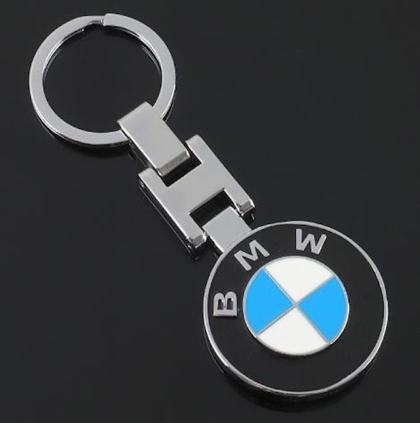 llavero bmw metal medallón logo azul blanco cromado | keychain coche