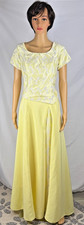 Formal 2-Pc Gown Yellow Lace Ladies' Size 18 Wedding Prom Homecoming