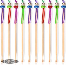 10pcs Bamboo Ear Pick Ear Cleaner Ear Spoon Earwax Curette Remover Earpick To...