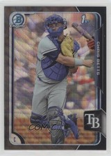 2015 Bowman Draft Chrome Asia Exclusive Black Wave Refractor Chris Betts fm0