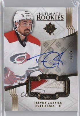 2016 Ultimate Collection Gold 18/49 Trevor Carrick RPA Rookie Patch Auto RC 0c3