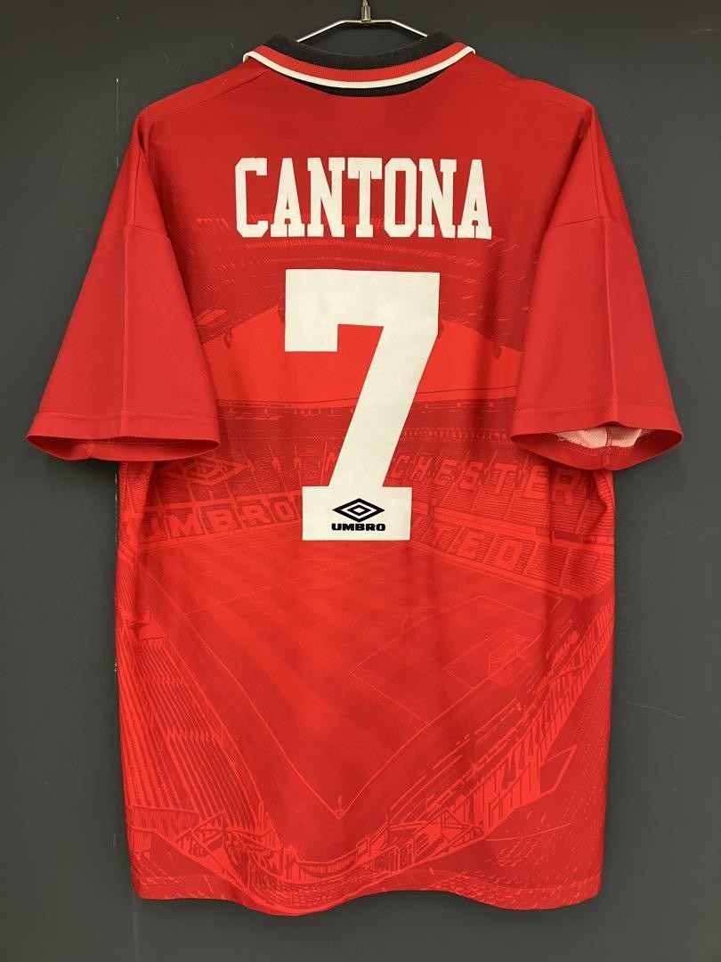 マンチェスター・ユナイテッド カントナ UMBRO XL 🩸RARE🩸Umbro Manchester United 1994/1995 Eric Cantona #7