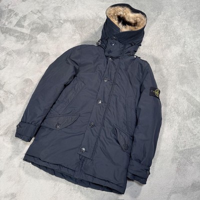 Stone Island Micro Reps Down Jacket in Navy