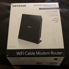 NETGEAR AC1600 Wifi Cable Modem Router C6250 - Black (C6250-100NAS)