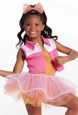Dance Costume Intermediate Child Pink Weissman 17352 Hip Hop Clogging Tutu