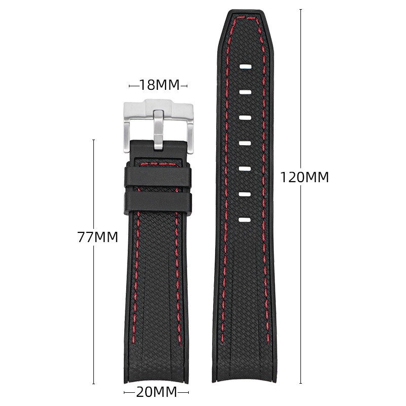 Cinturino in Silicone Impermeabile 20mm per Rolex foto 4