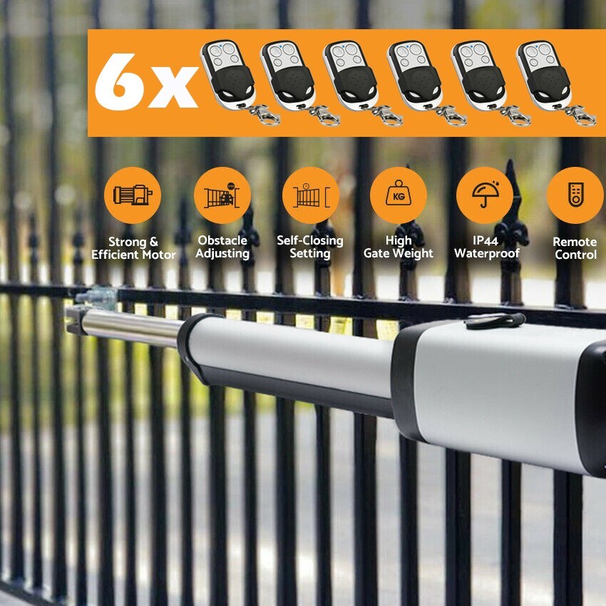 RITROX Farm Full Solar Powered Heavy Duty Single Swing Gate Opener 6x