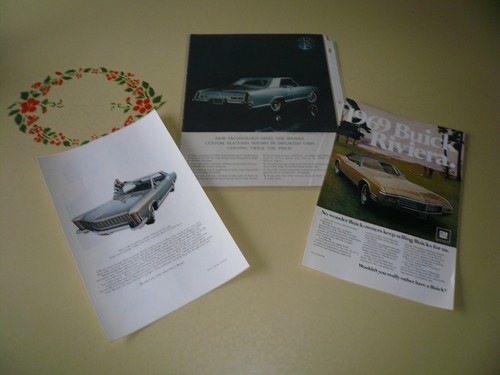 Buick Ads Advertising Ads - Lot of 3 Items Riviera