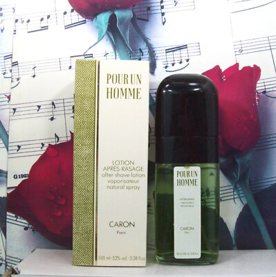 Pour Un Homme De Caron After Shave Spray 3.38 FL. OZ. Vintage. NWB