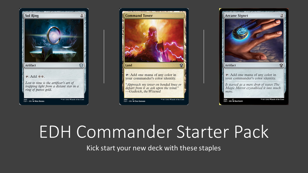 Starter Pack] EDH/Commander staples - Bulk pack - Magic the Gathering Cards  MTG