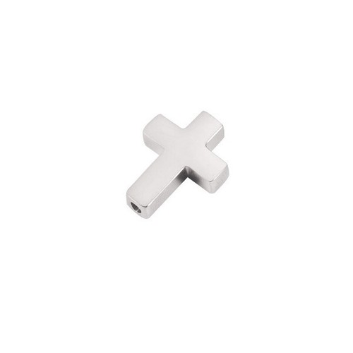 10pcs Rose Gold Stainless Steel Cross Beads Metal Loose Spacer Crafts 13x10mm - Afbeelding 7 van 9