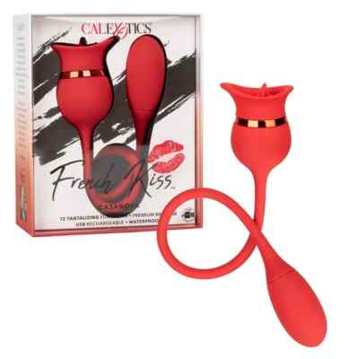 CalExotics French Kiss Casanova - Red Silicone USB Rechargeable