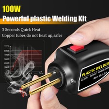 100W Plastic Welder Kit Soldering Tool Car Bumper Repair Welding Gun 400 Staples