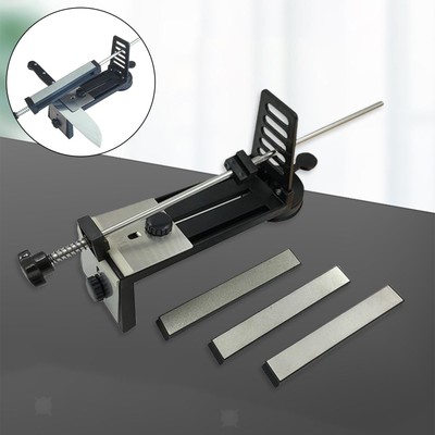 Handmesserschärfer mit 3 Schärfstein Feinschärffix Winkelmesser