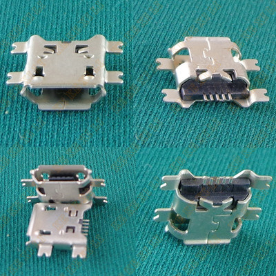 Micro USB Data Type B Female 5Pin Socket 4Legs SMT SMD Cellphone Jack Plug
