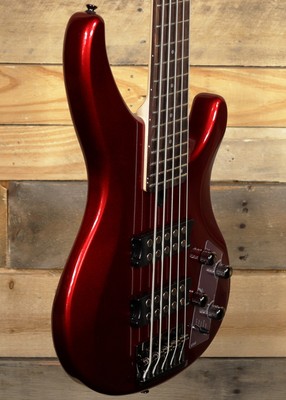 Yamaha TRBX305 5-String Bass Candy Apple Red