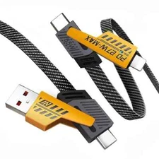 3.5FT USB C Cable, 4 in 1 Multi Charging Cable with L Port/Type C A 3.2ft 