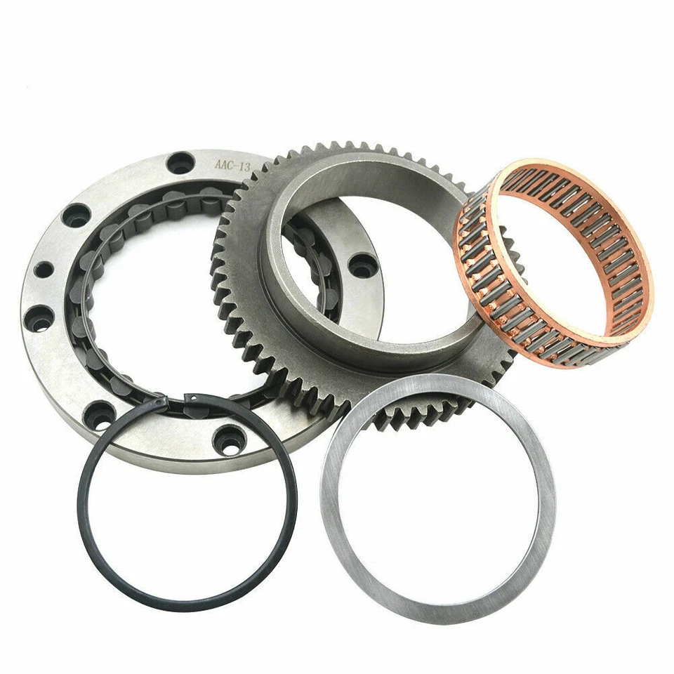 Conjunto de engrenagens de embreagem de partida unidirecional para Yamaha V Star 1100 Custom XVS1100 1999-2009 - Imagem 2 de 4