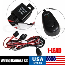 12V 40A Wiring Harness Kit Fuse ON OFF Switch Relay For LED Fog Work Light Bar