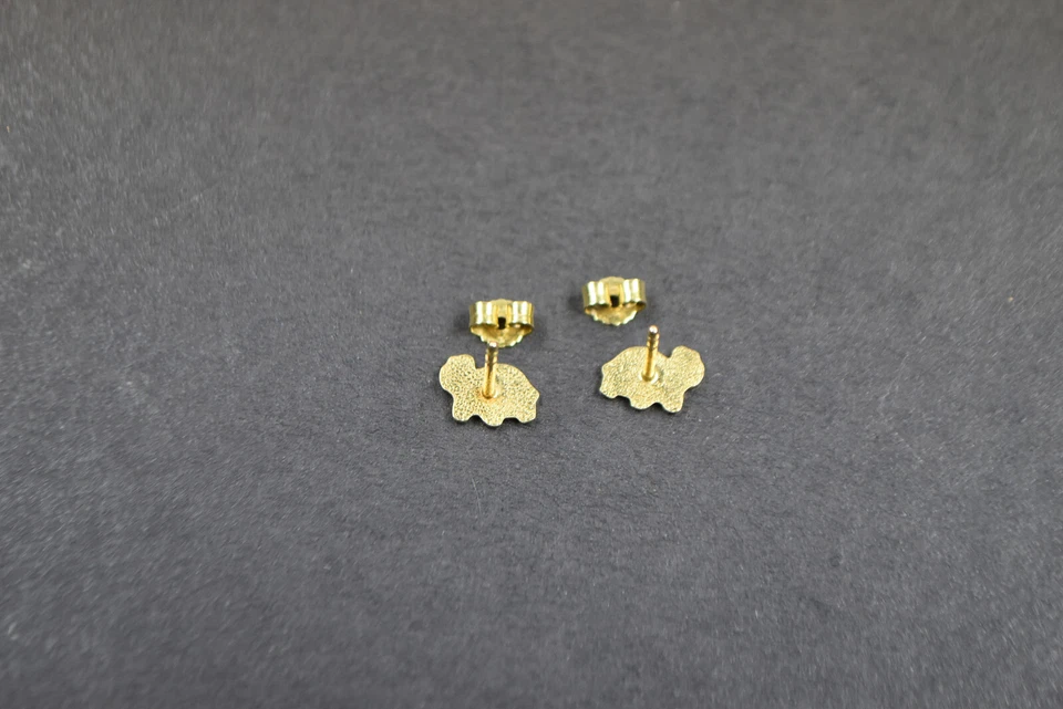 Paar Ohrstecker Gold 333 in Form von Schildkröten - Bild 3 von 4