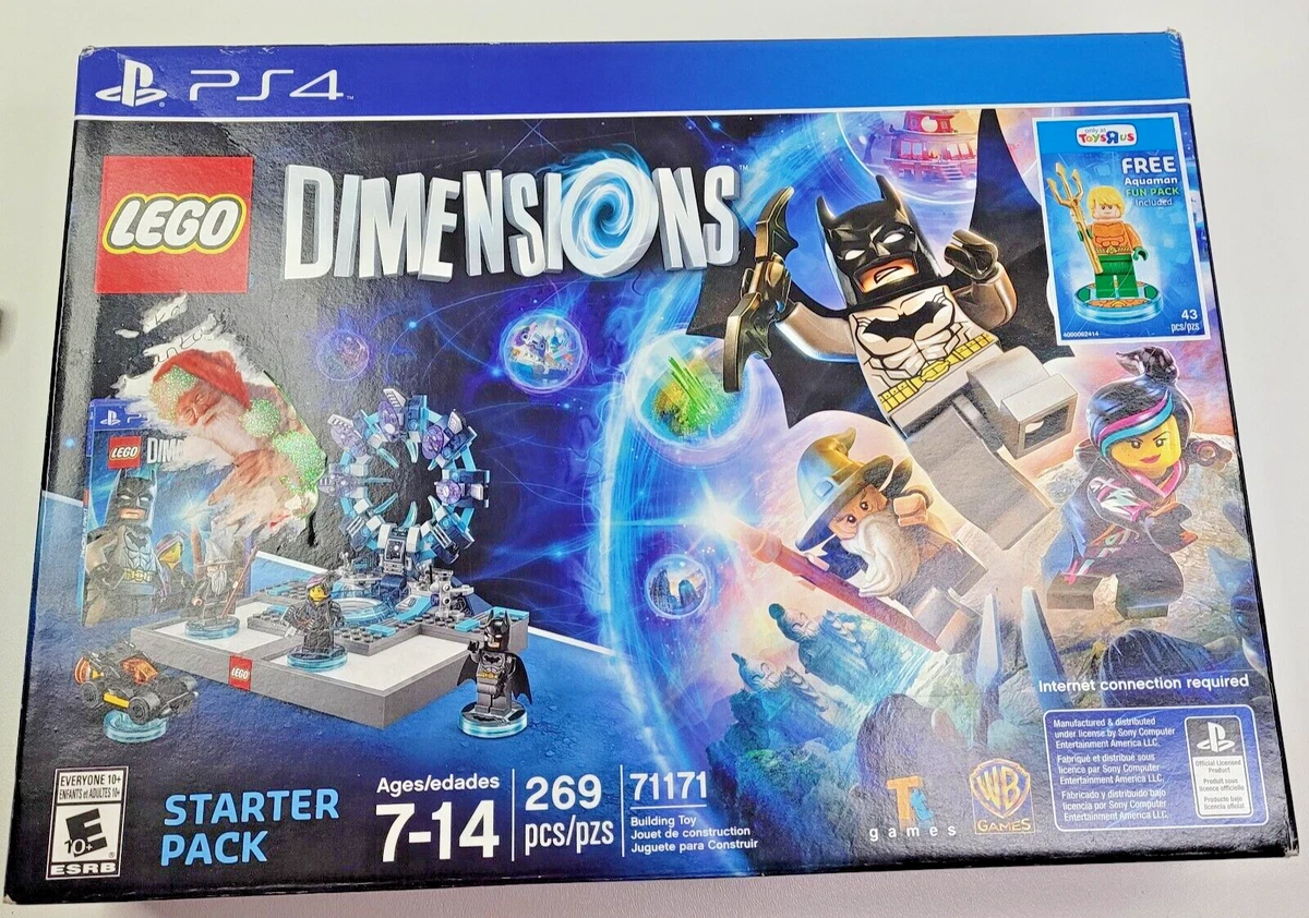 PS4 Lego Dimensions 71171 Starter Pack Toys R Us w Aquaman Sealed READ