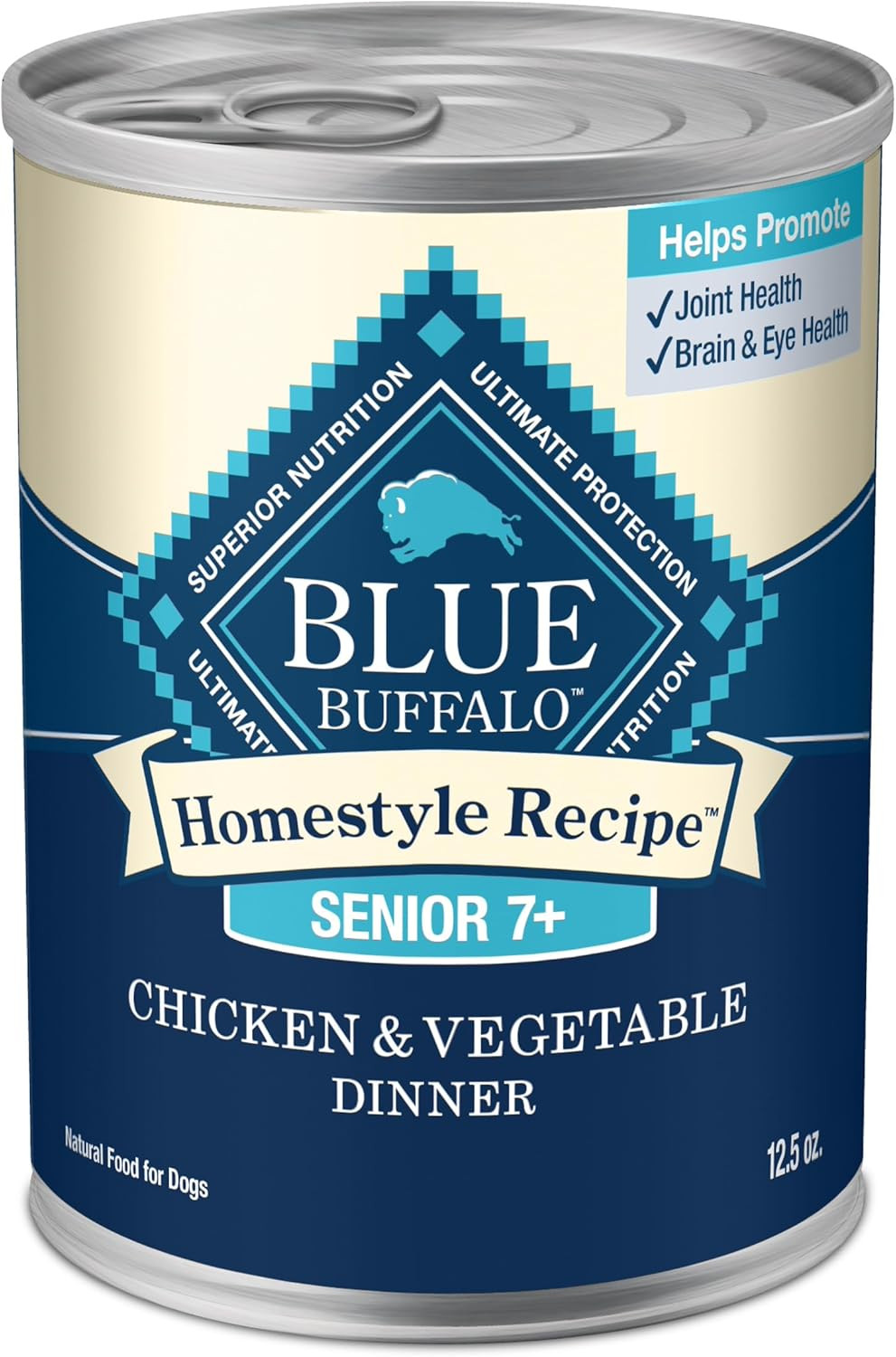 Homestyle Recipe Senior Wet Dog Food, Made with Natural Ingredients, Chicken Din