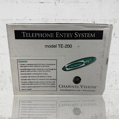 Channel Vision Telephone Entry System Model TE-200
