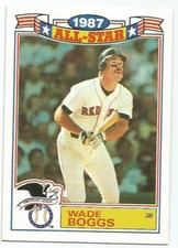 WADE BOGGS 1988 TOPPS GLOSSY 1987 ALL STARS CARD NM-MT+ CONDITION BOSTON RED SOX