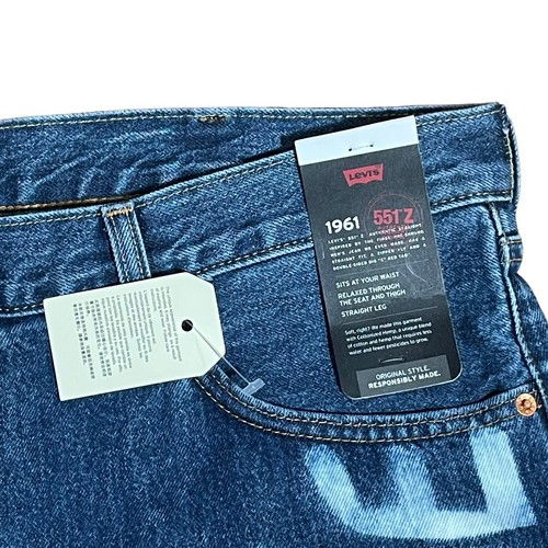 Levi's 551Z 1961 Cropped Straight Jeans Fasion Street Wear Size 40 MSRP 148$ - Picture 4 of 10