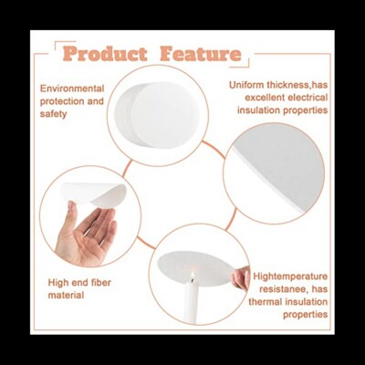 Keramikfaser-Papier 50 Blatt - Hitzebeständige Isolierung Für Öfen & Glasfusing