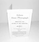 Edison Home Phonograph Instruction Manual Reproduction