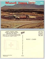 Albuquerque New Mexico WINROCK SHOPPING CENTER & SANDIA MOUNTAIN Postcard Q243