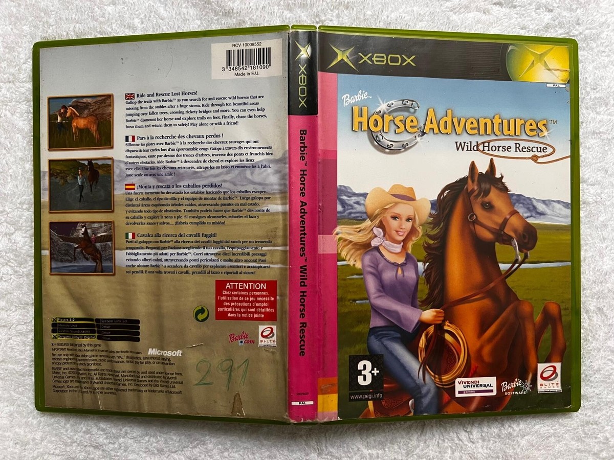Barbie Horse Adventure Wild Horse Rescue Microsoft XBOX PAL UK